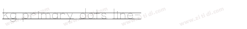 kg primary dots line字体转换